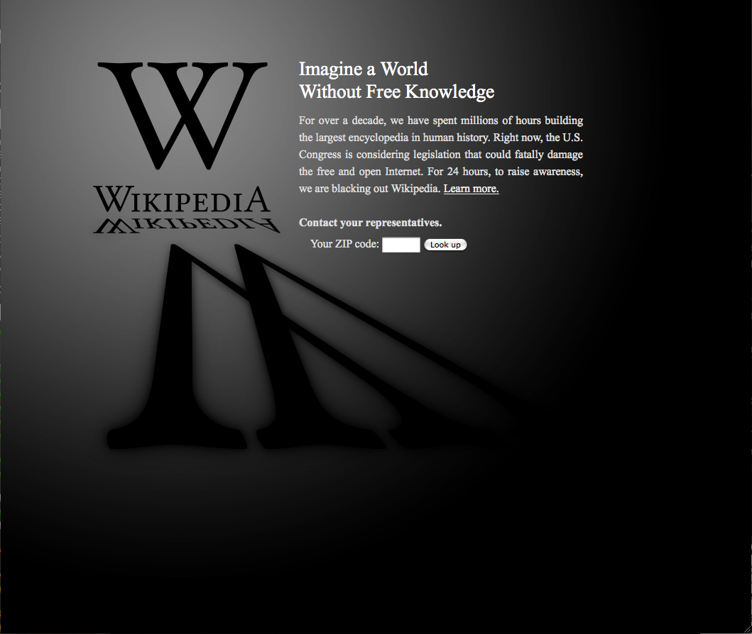 Wikipedia Blackout